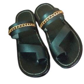 Women Sandals Summer Slippers Genuine Leather Flats Comfortable Casual Chain Shoes Woman